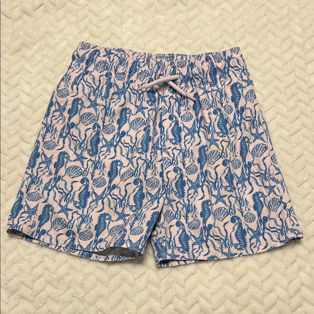 Classic Club Seahorse Print Boy’s Bathing Suit